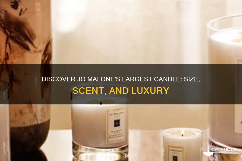 what is the biggest jo malone candle