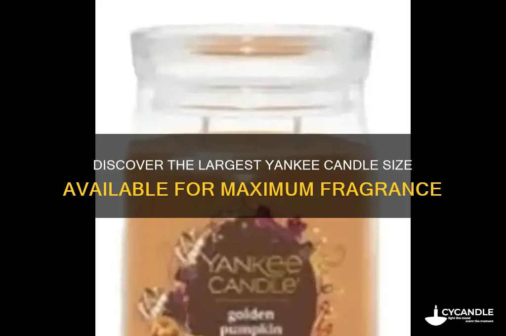 what is the biggest size yankee candle