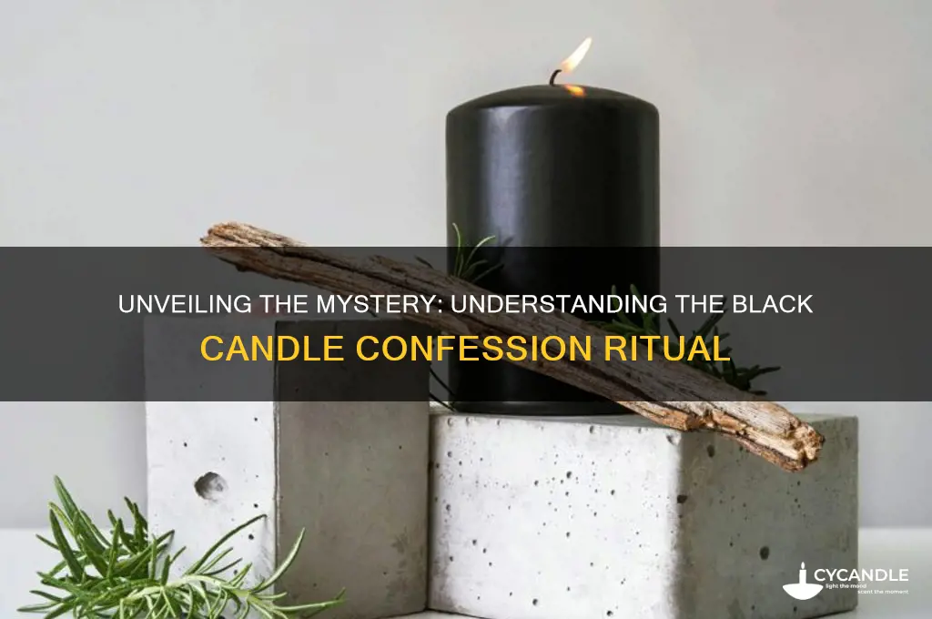 what is the black candle confession