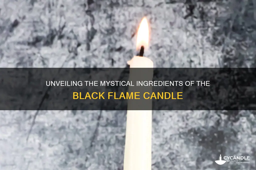 what is the black flame candle made of