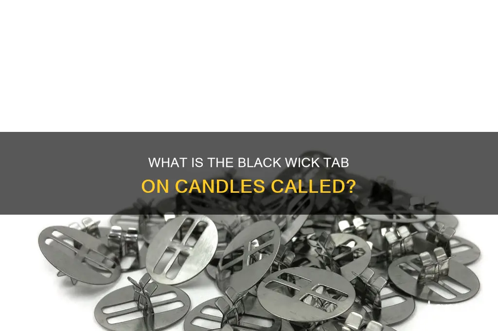 what is the black thing on candle called