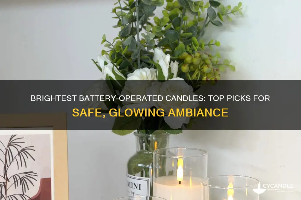 what is the brightest battery operated candle