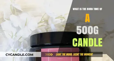How Long Does a 500g Candle Burn? A Comprehensive Guide