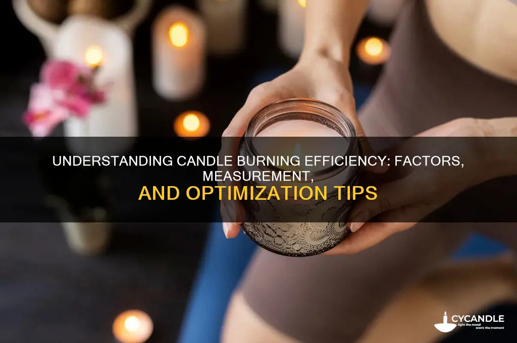 what is the burning efficiency of a candle