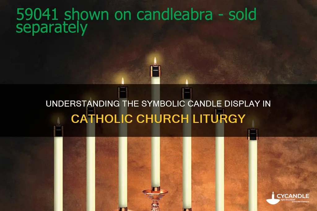 what is the candle display in catholic church