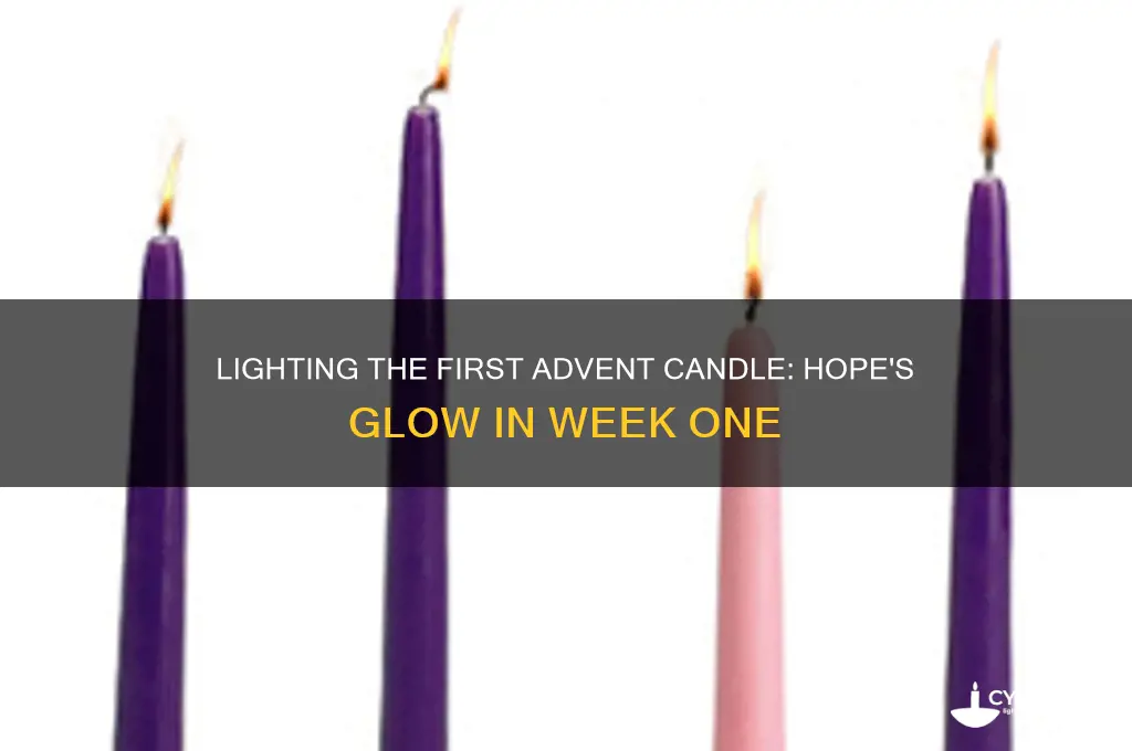 what is the candle of hope for advent week 1