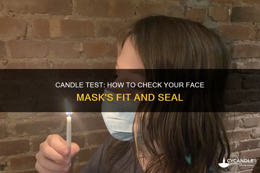 what is the candle test for face masks