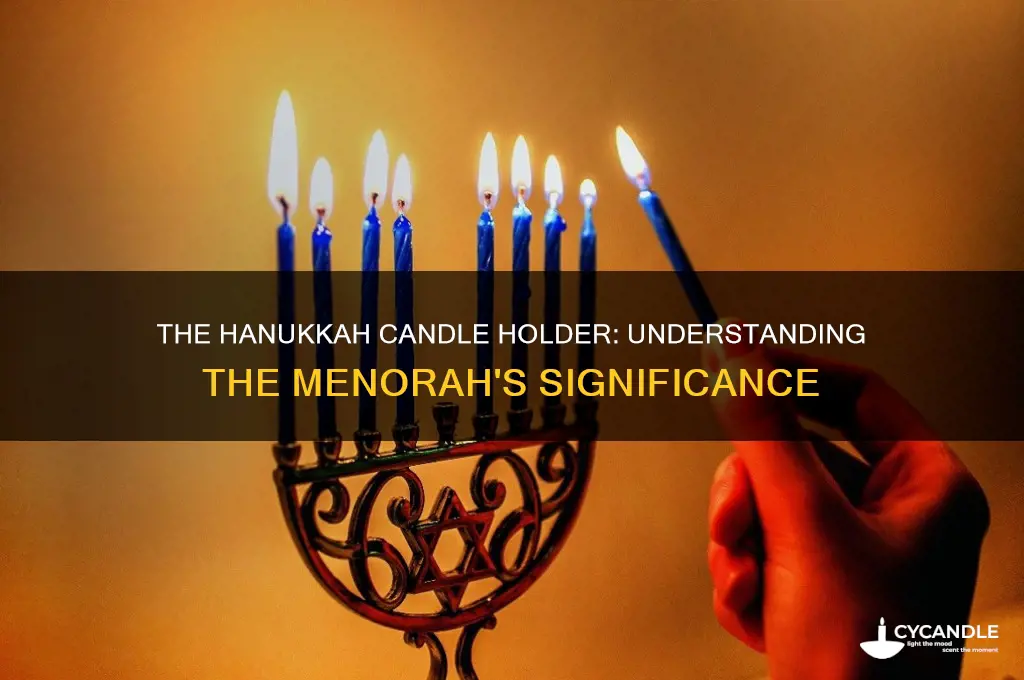 what is the candle thing called for hanukkah