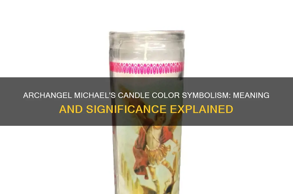 what is the candles color representing arch angel michael