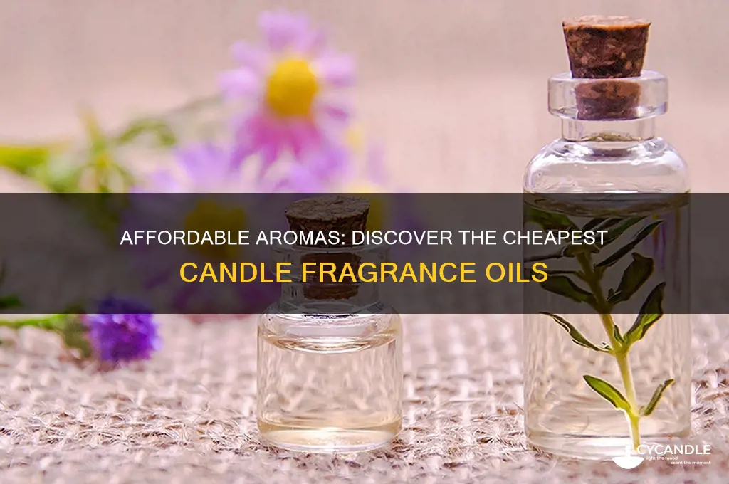 what is the cheapest candle fragrance oils