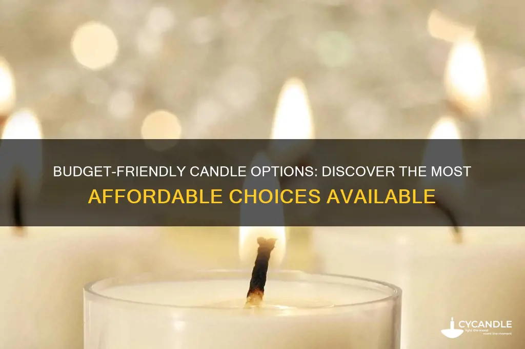 what is the cheapest candle i can buy