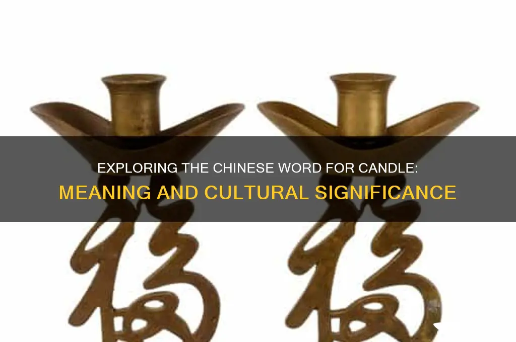 what is the chinese word for candle