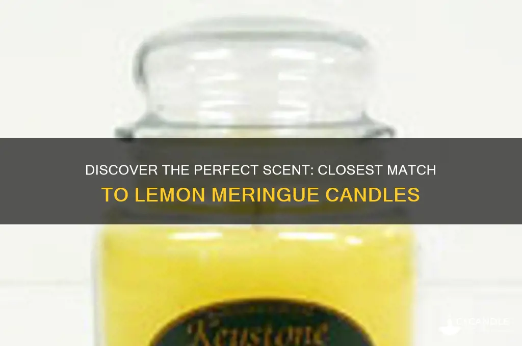 what is the closest match to lemon merginue candles