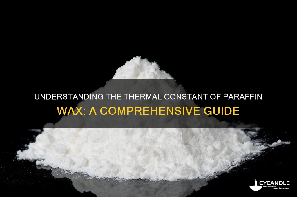 what is the constant for paraffin wax
