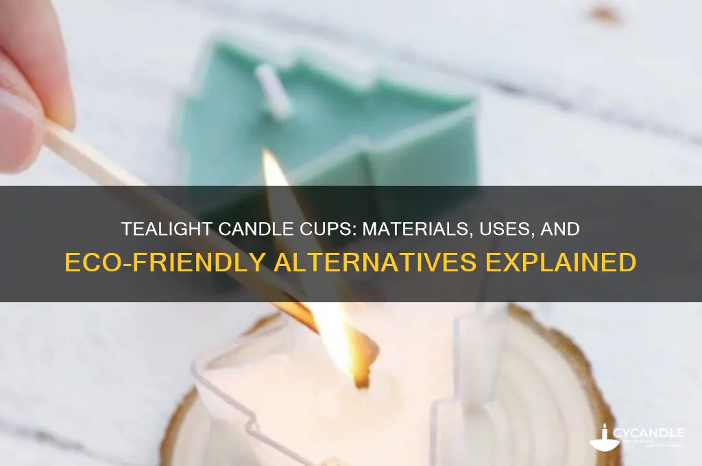 what is the cup made of tealight candle