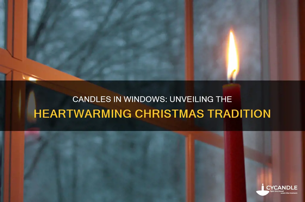 what is the deal with candles in the windows christmas