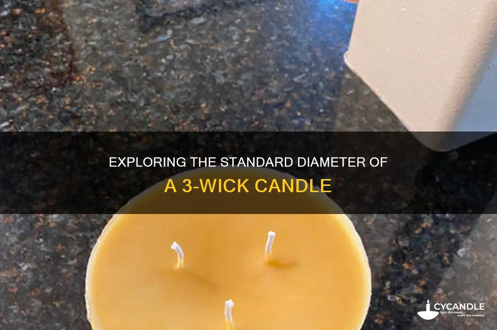 what is the diameter of a 3 wick candle
