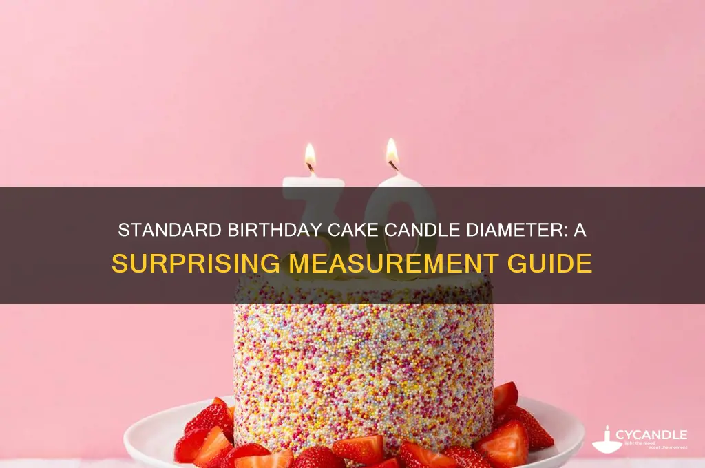 what is the diameter of a birthday cake candle