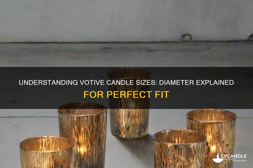 what is the diameter of a votive candle