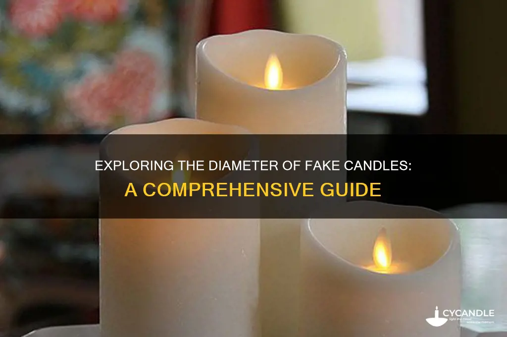 what is the diameter of fake candles