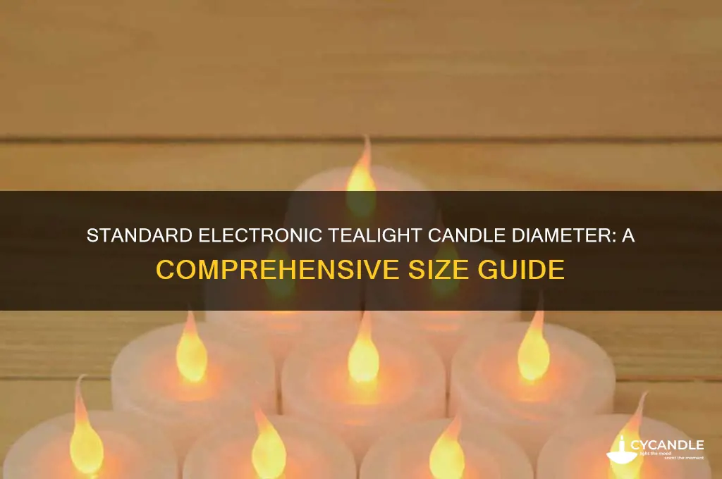 what is the diameter of most electronic tealight candles