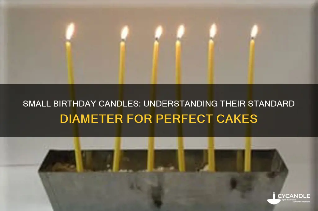 what is the diameter of small birthday candles