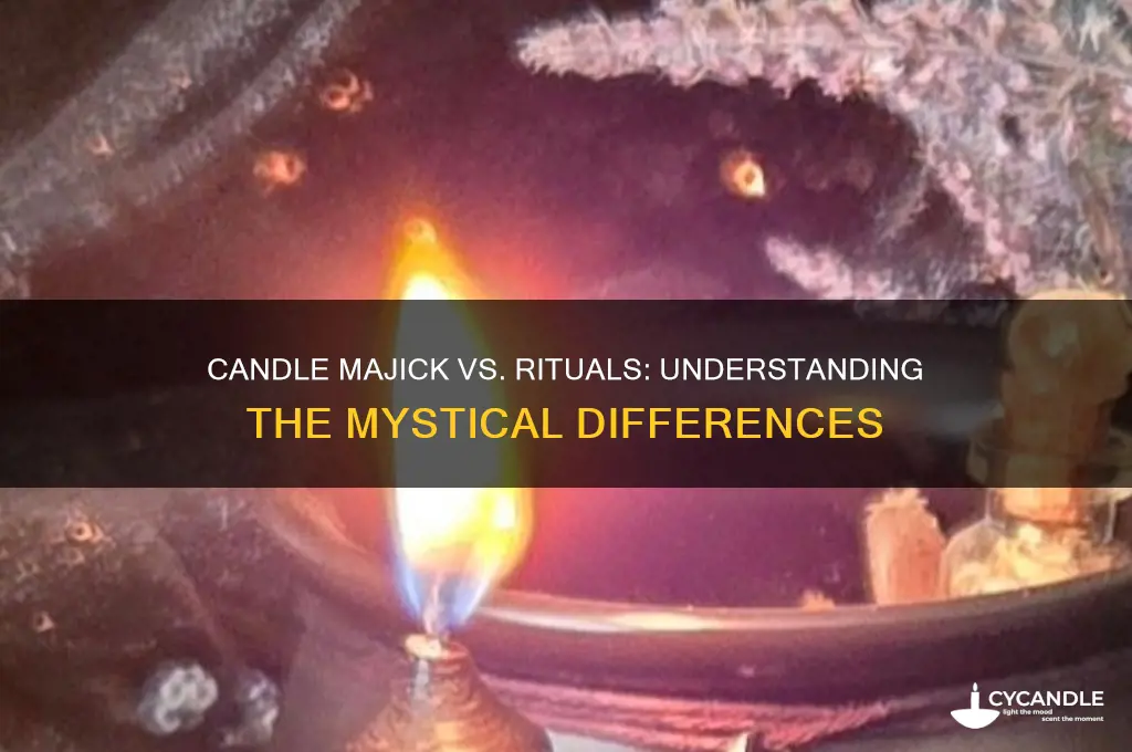 what is the difference between candle majick and ritual