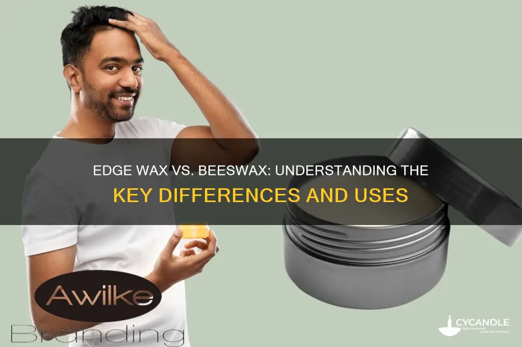 what is the difference between edge wax and beeswax