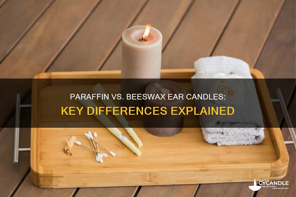 what is the difference between paraffin and beeswax ear candles