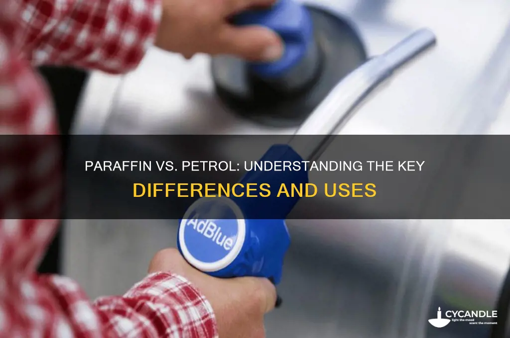 what is the difference between paraffin and petrol