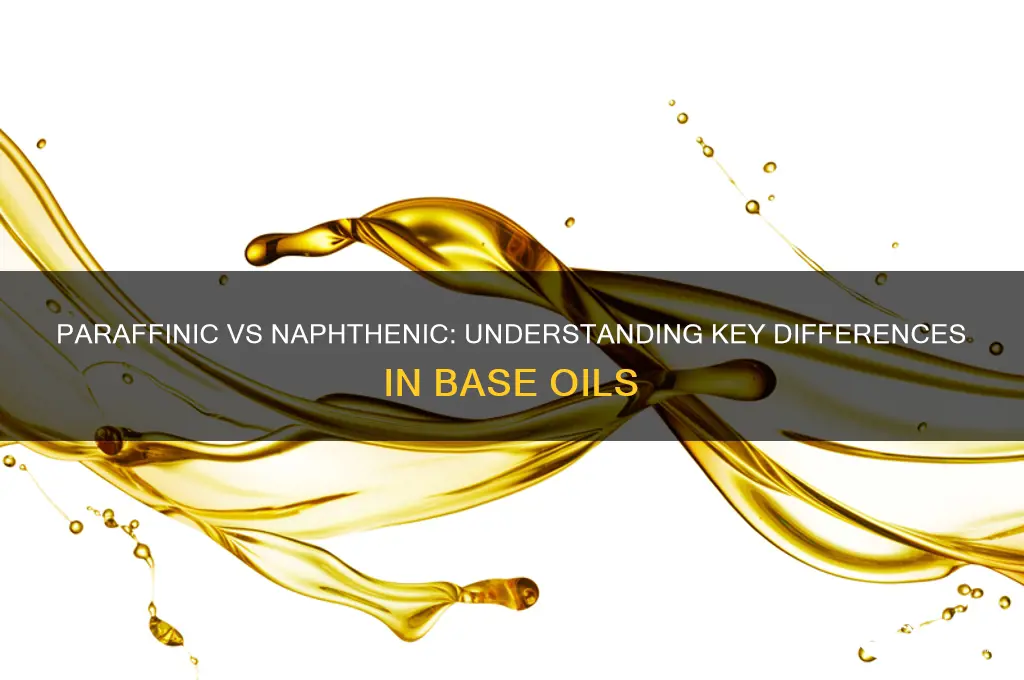 what is the difference between paraffinic and naphthenic