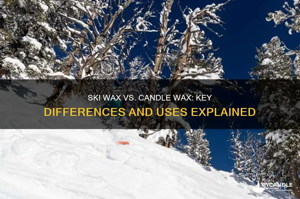 what is the difference between ski wax and candle wax