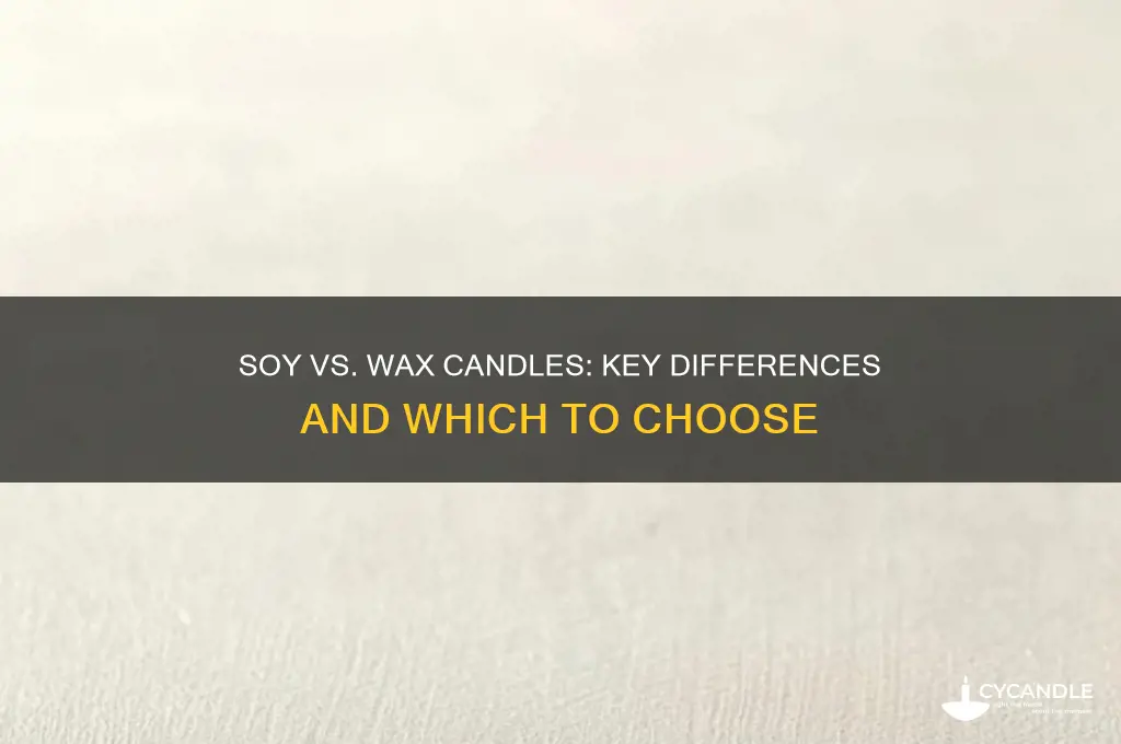what is the difference between soy and wax candles