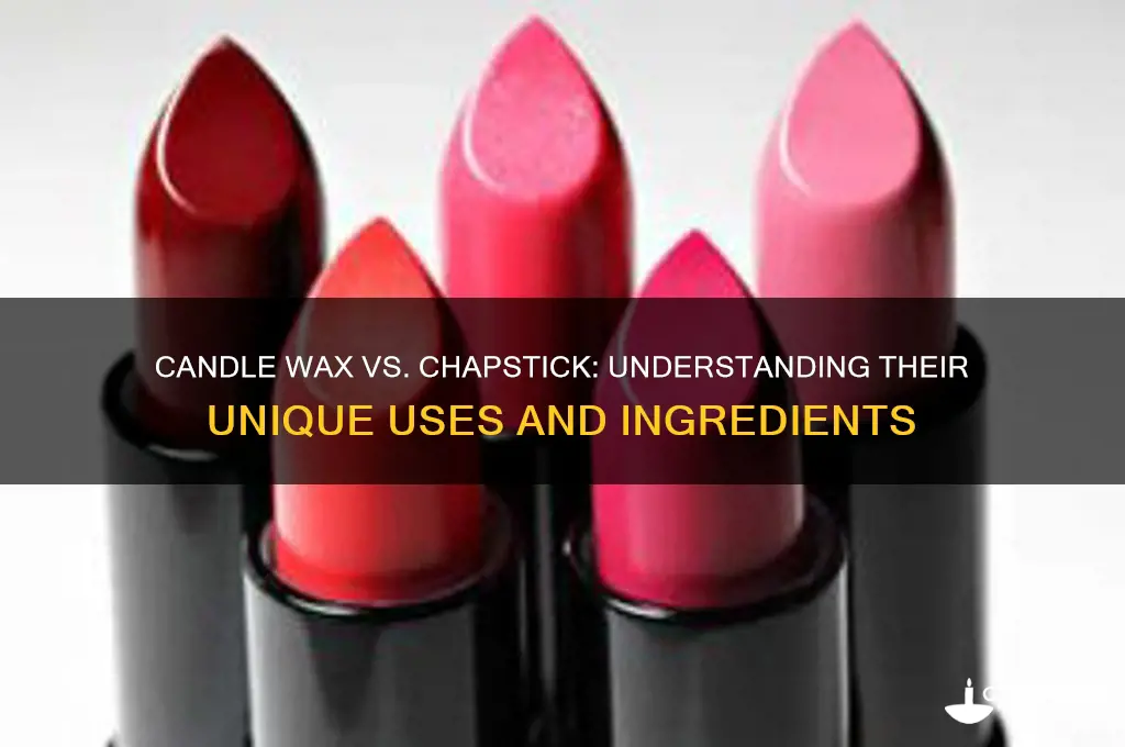 what is the differnce between candle wax and chapstick