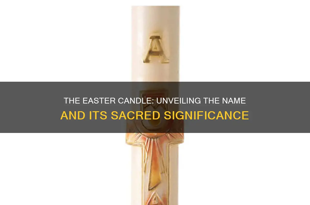 what is the easter candle called