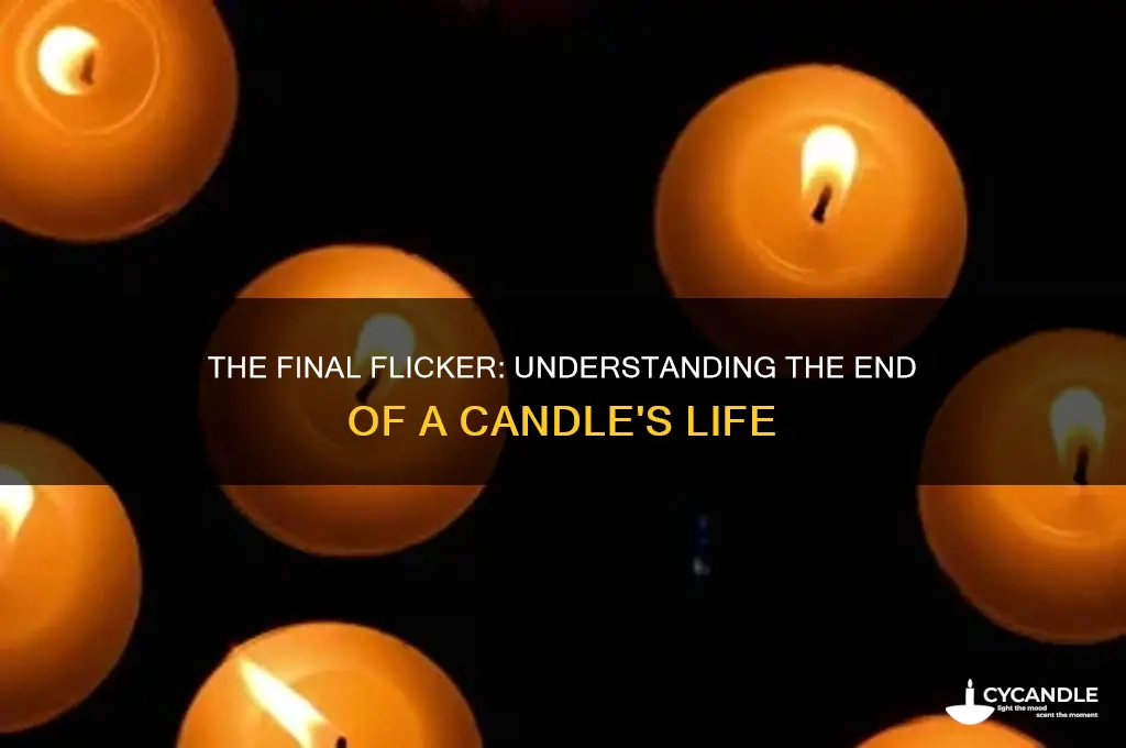 what is the end of a candle