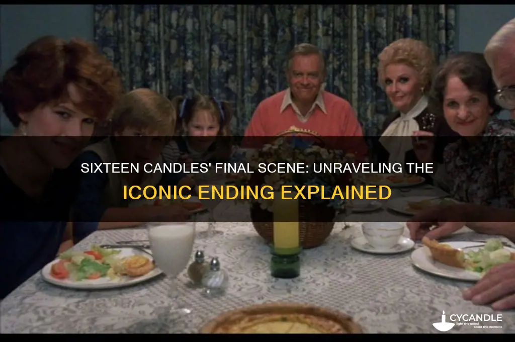 what is the end scene of sixteen candles