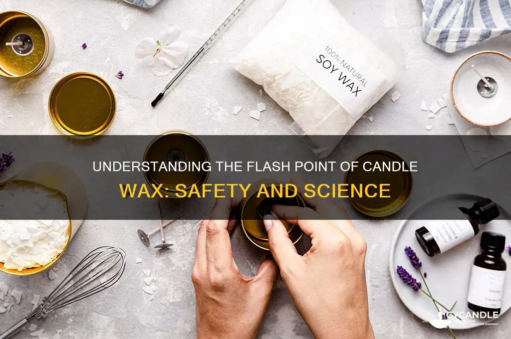 what is the flash point of candle wax