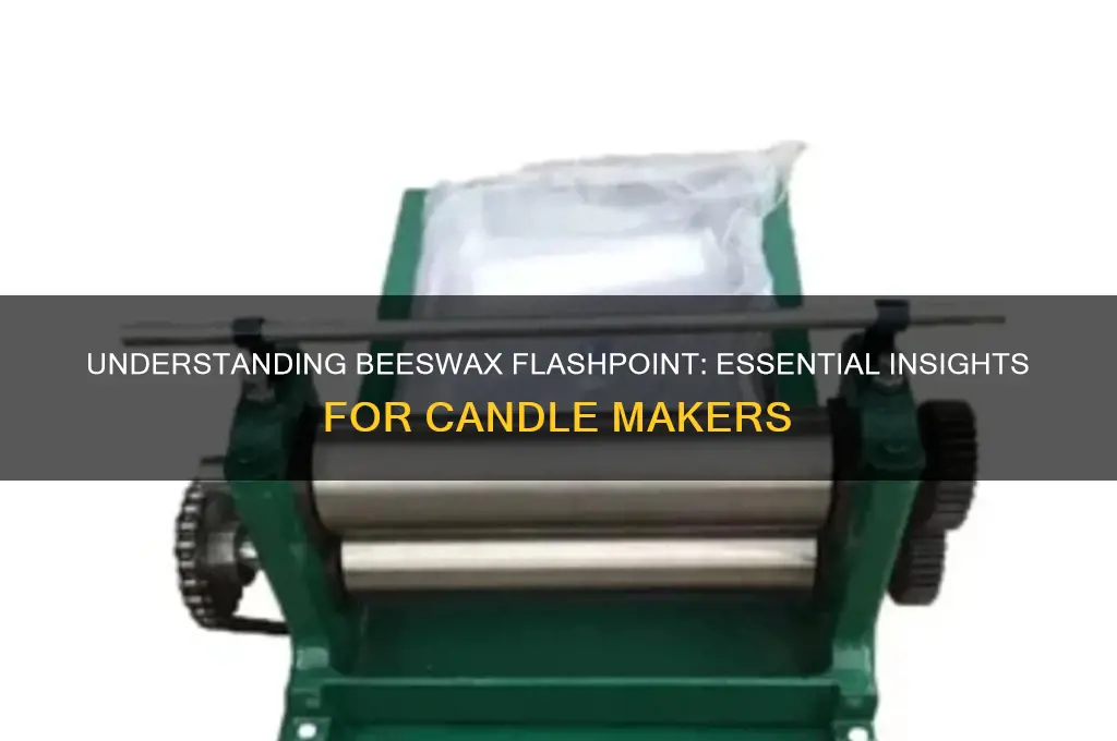 what is the flashpoint of beeswax