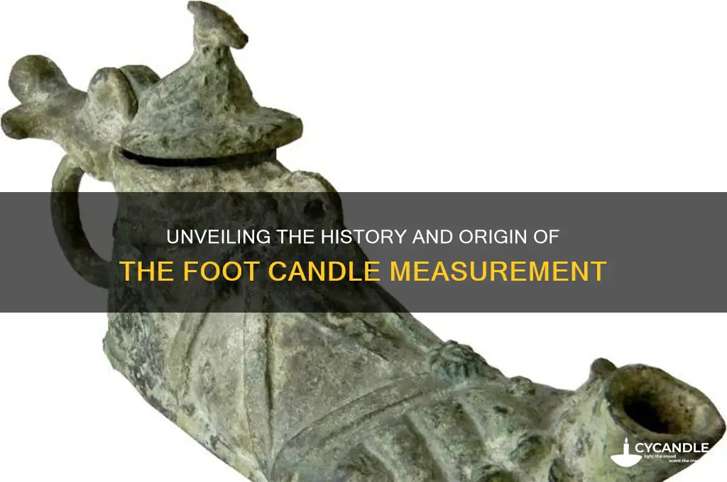 what is the foot candle origin