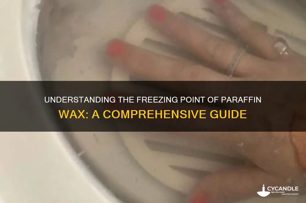 what is the freezing point of paraffin wax