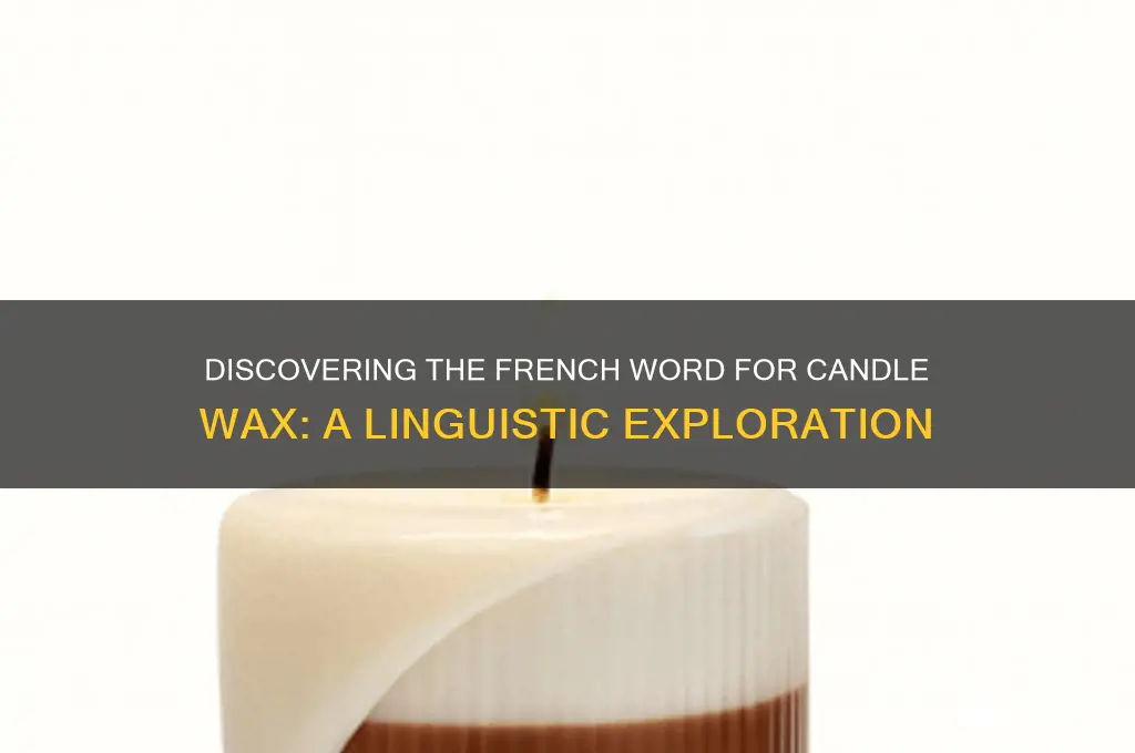 what is the french word for candle wax