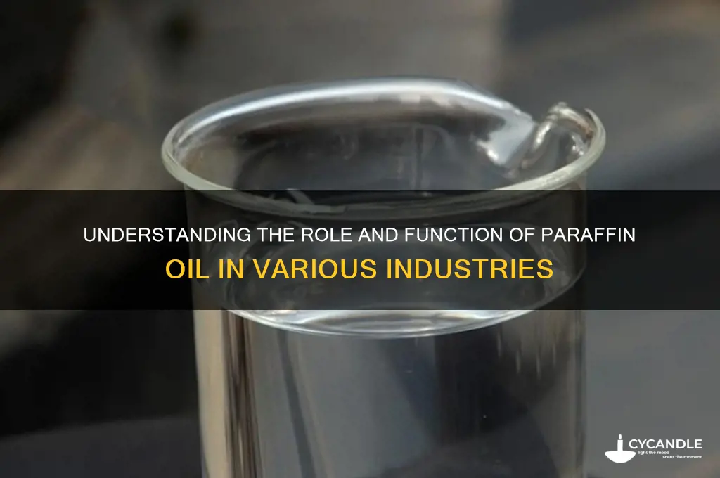 what is the function of paraffin oil