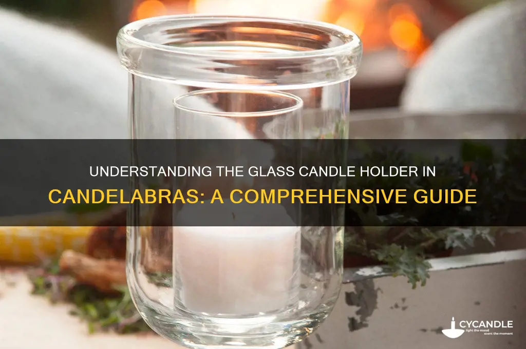 what is the glass candle holder called in candelabra