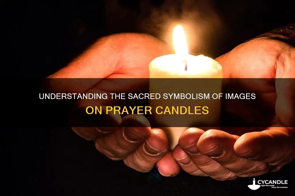 what is the image on a prayer candle