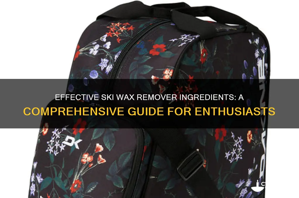 what is the ingredients of ski wax remover