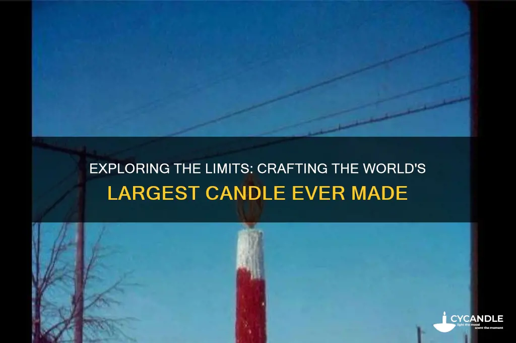 what is the largest candle you can make