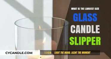 Discover the Largest Glass Candle Slipper Size Available Today