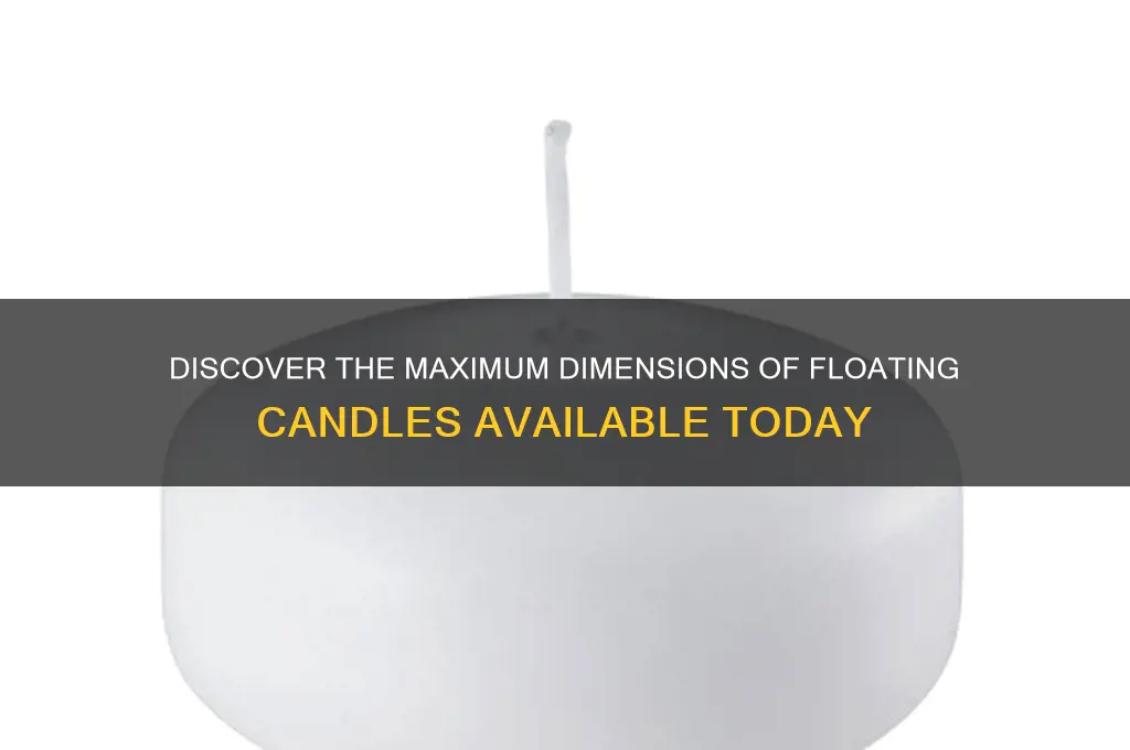 what is the largest size of floating candles