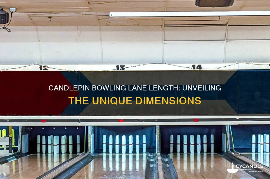 what is the length of candle pin bowling lane
